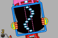 Screenshot of a WarioWare: Twisted! microgame